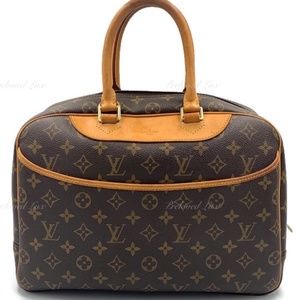 Authentic LOUIS VUITTON Monogram Deauville Large Travel Bag